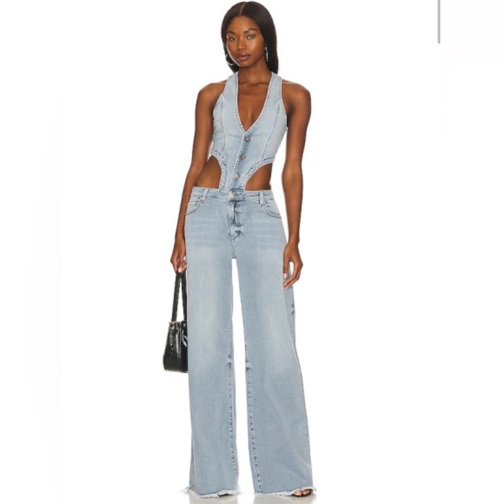 Stylish Blue Denim Jumpsuit